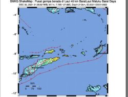 Southwest Maluku Rocked by Magnitude 7.4 Earthquake in early Morning