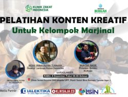 Klinik Zakat Indonesia Gelar Pelatihan Konten Kreatif Untuk Kelompok Marjinal