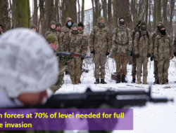 Russian forces at 70% of level needed for full Ukraine invasion