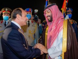 Saudi Crown Prince Mohammed bin Salman arrives in Egypt on official visit