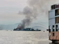 Philippine ferry carrying 82 people catches fire: 73 rescued