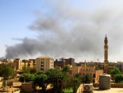 Air strikes pound Sudan’s capital as conflict enters second month