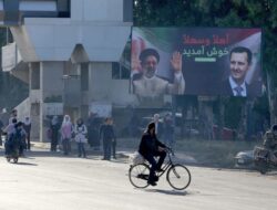 Iran’s president Ebrahim Raisi arrives in Syria for rare meeting with Bashar Assad